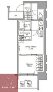 ザ・パークハビオ堂島【212号室】の間取り