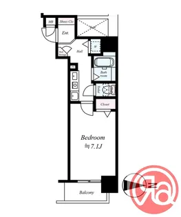 ランドマークシティ大阪城南【7階】の間取り