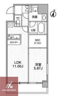 LaDouceur天満【1104号室】の間取り