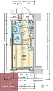 アドバンス北大阪ロワン【6階】の間取り