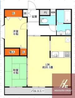 サンライフ上住吉【2階】の間取り