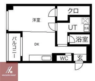 Belong千林(旧 千林ロイヤルハイツ)【606号室】の間取り