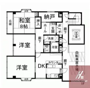 ハーペストABIKO【1階】の間取り