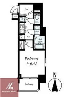 サムティ北浜大手通【1204号室号室】の間取り