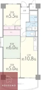 シェモア鶴見緑地【402号室】の間取り