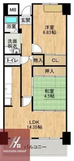 デイグラン鶴見EAST【4階】の間取り