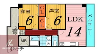 ピュアライズ京橋【3階】の間取り