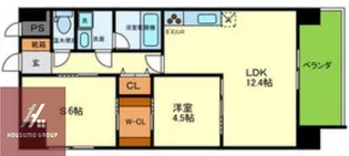 CENTURY与力町公園【802号室】の間取り
