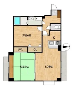 ファイブコート今川【5階】の間取り