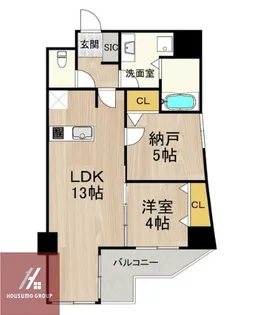 レジディア堺筋本町プレイス(旧:グラシア堺筋本町)【3階】の間取り