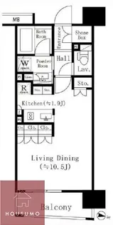 パークアクシス梅田【1003号室】の間取り
