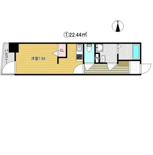 グランパシフィック玉出【3階】の間取り