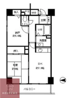 MICハイツ都島【5階】の間取り