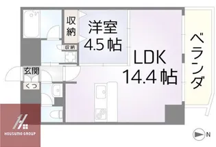 セレニテ梅田北Premium【301号室】の間取り