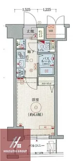 エステムコート梅田・天神橋リバーフロント【13階】の間取り