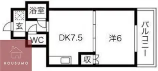 おおきに北大阪リバーフロントAP【1202号室】の間取り