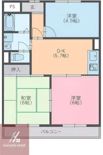 森岡ビル【5階】の間取り