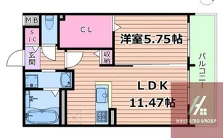 AI-Maison 田辺/昭和町【3階】の間取り