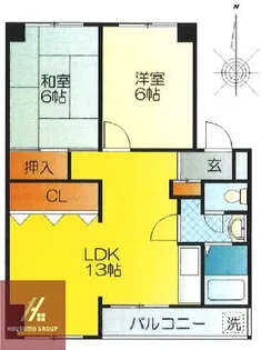 シャンボール鶴見【2階】の間取り