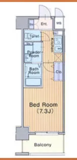 ミュプレ北浜【3階】の間取り
