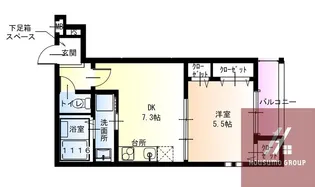 フジパレスあびこ駅北Ⅱ番館【1階】の間取り