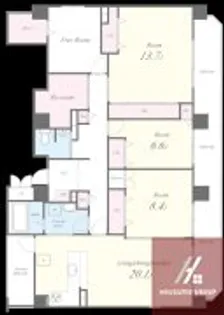 ソレアード・コート【1階】の間取り