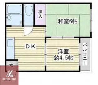 リブラン山内【301号室】の間取り