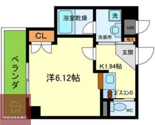 グランドヴィラ都島【2階】の間取り