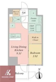 セレニテ東梅田アリエ【3階】の間取り