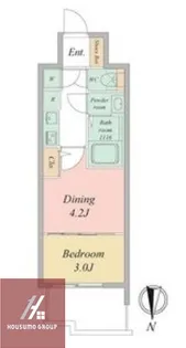 セレニテ東梅田アリエ【1111号室】の間取り