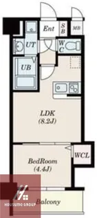 Alivis北梅田【704号室】の間取り