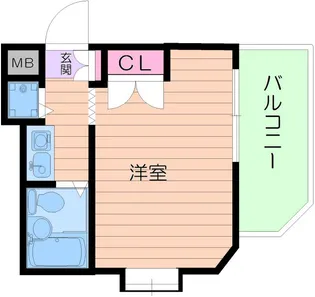 リエス天王寺東【4階】の間取り