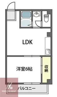 サンライズツイン関目2号館【6階】の間取り