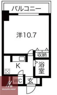 ラ・フォーレ東天満【701号室】の間取り