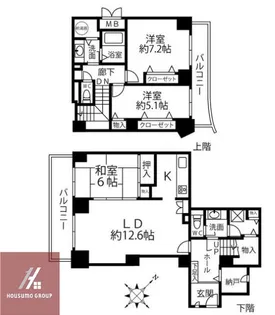 ベルパークシティG棟【2908号室】の間取り