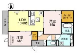 La Mia Casa上住吉【1階】の間取り