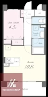 ラ・リヴィエール【8階】の間取り