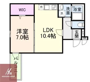 (仮称)フジパレス今津中五丁目A棟【2階】の間取り