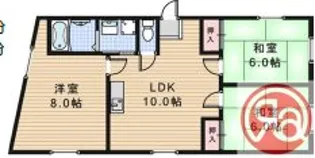 エイチ・ツーオー第7ビル【5階】の間取り