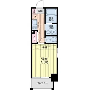 アネスト谷町【803号室】の間取り