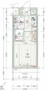 サムティ北梅田VESSEL【409号室】の間取り