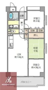 ヴェルヴィー鶴見【6階】の間取り