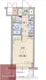 エステムコート梅田・天神橋リバーフロント【3階】の間取り