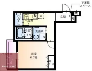 フジパレス今津南【305号室】の間取り