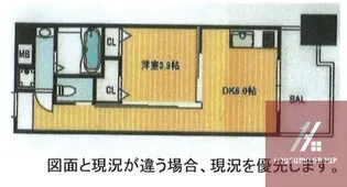 ドゥスプランドゥール【6階】の間取り