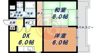 ロイヤルハイツ南栄【4階】の間取り