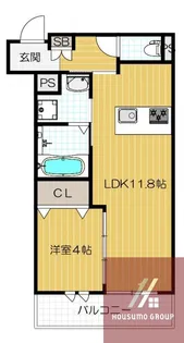 カーサカルド【3階】の間取り