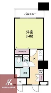 メゾン・ド・ヴィレ大阪城公園前【18階】の間取り