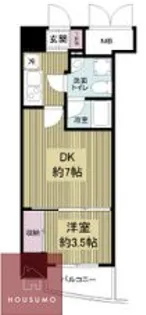 APRILE南森町【1004号室】の間取り
