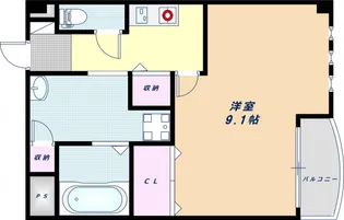 グランクレールK【4階】の間取り